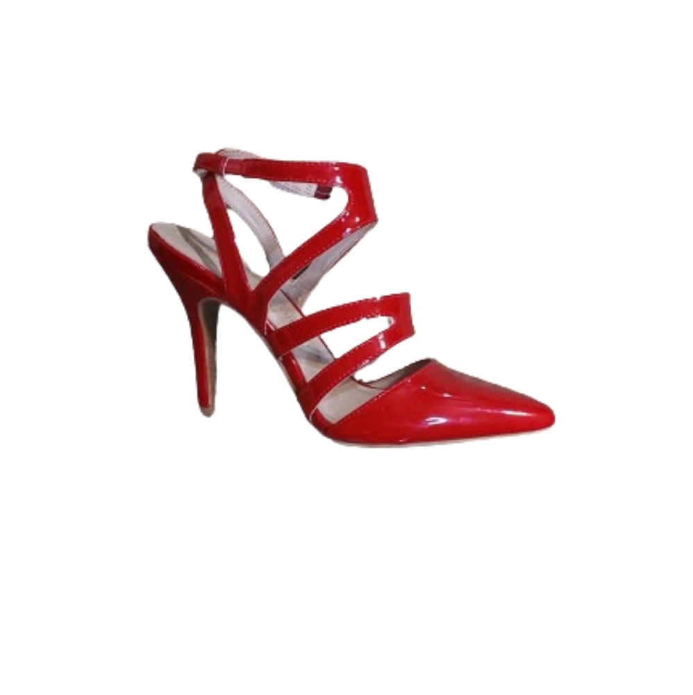 Chinese Laundry Red Patent Strappy Heels
